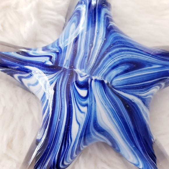 Glass Starfish Decor 4" x 1" - Picture 3 of 3